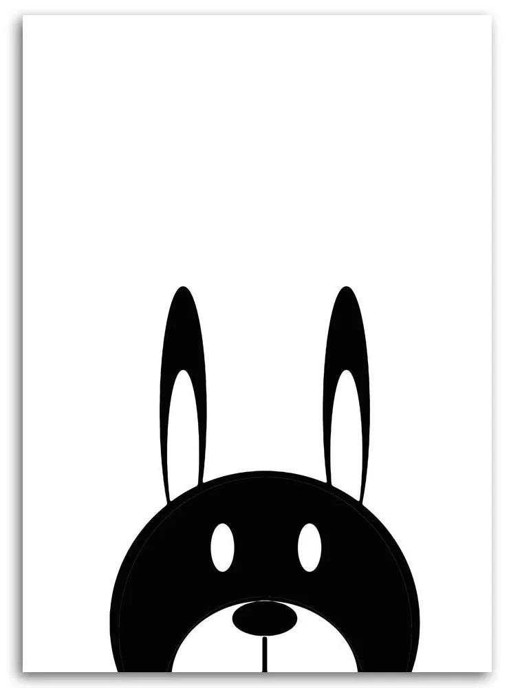 Gario Obraz na plátne Kontrastný zajac Rozmery: 40 x 60 cm