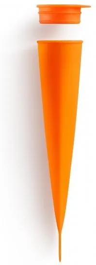Oranžová silikónová forma na nanuky Lékué Pop