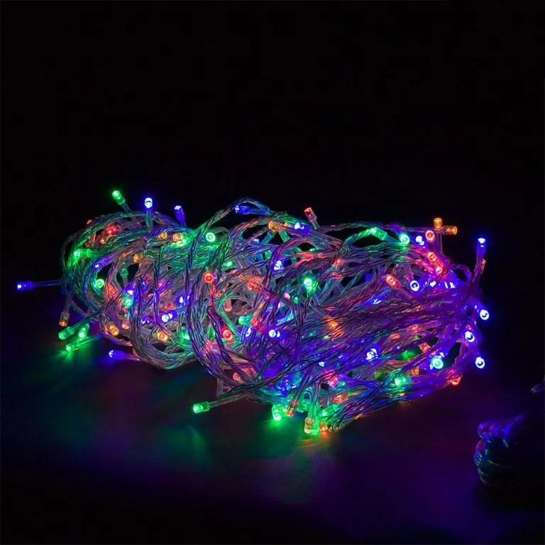 VOLTRONIC® 59731 Vianočné LED osvetlenie 20 m - farebná 200 LED + ovládač