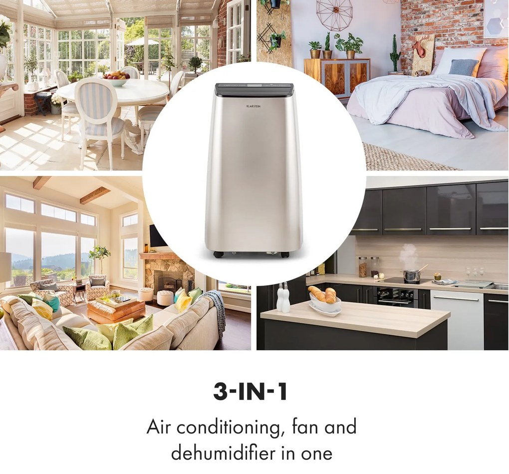 Klarstein Metrobreeze Paris, mobilná klimatizácia, 2,6kW, 9000BTU, EEC, A