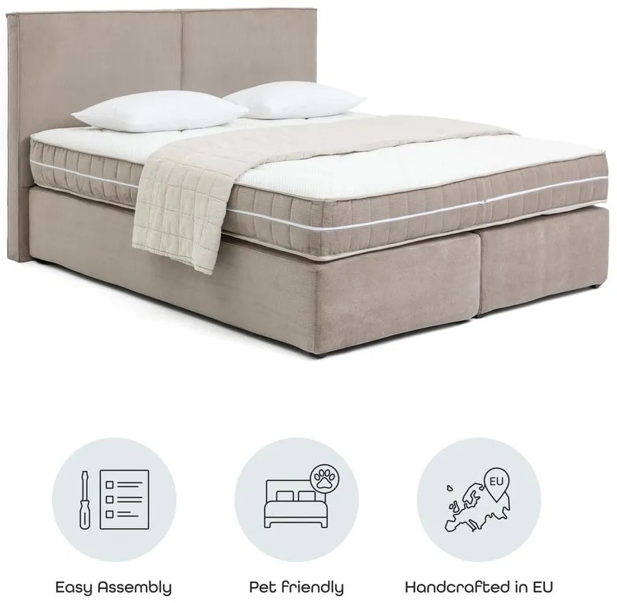 Boxspring posteľ taupe 180x200 cm Olia Bold – Bonami Selection