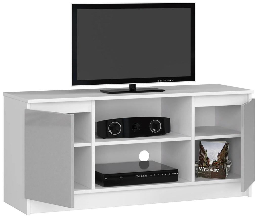 TV stolík Darian (biela + cappuccino lesk). Akcia -21%. Vlastná spoľahlivá doprava až k Vám domov. 1068746