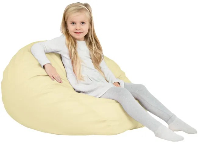 Sedací vak SAKO krémový ekokoža