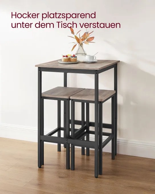 Jedálenský stôl s 2 stoličkami LBT017B02