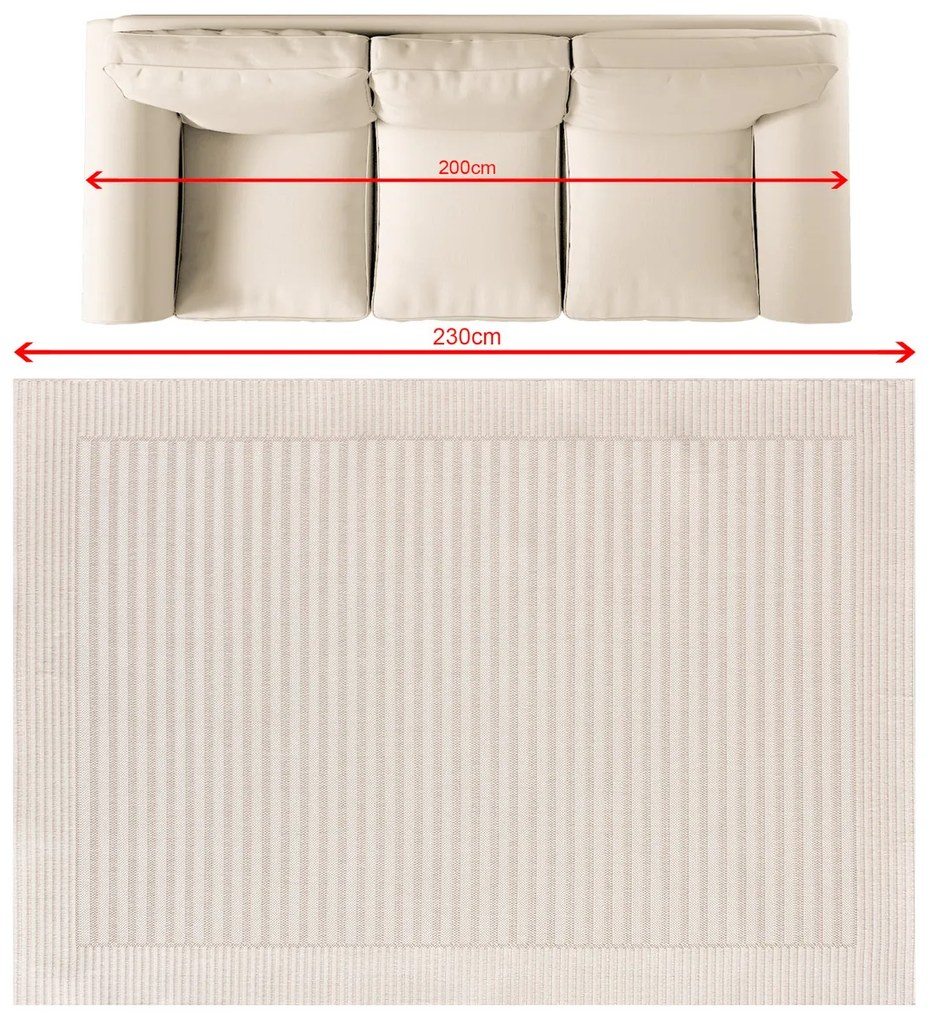 Koberec Lunara creamy 160x230 cm