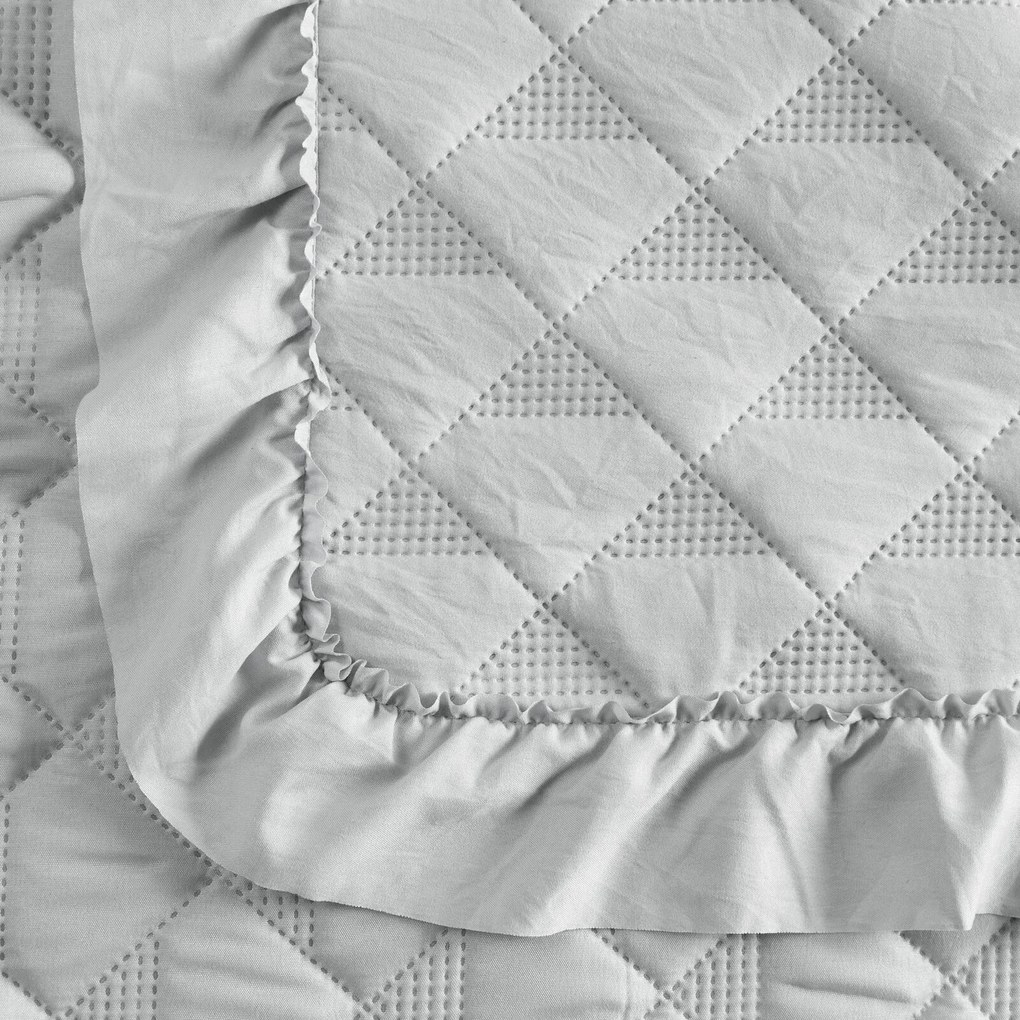 PREHOZ NA POSTEĽ VANESA 200X220 CM STRIEBORNÝ