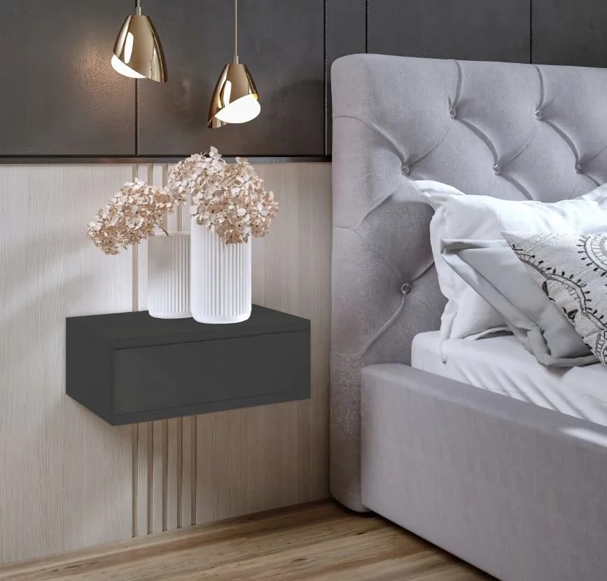 Nočný stolík LOFT - grafitový