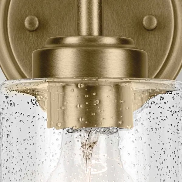 Kichler KL-WINSLOW-1W-NBR - Nástenná lampa WINSLOW 1xE27/60W/230V mosadz