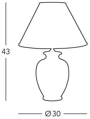 Kolarz 0014.70 - Stolná lampa GIARDINO 1xE27/100W/230V pr. 30 cm