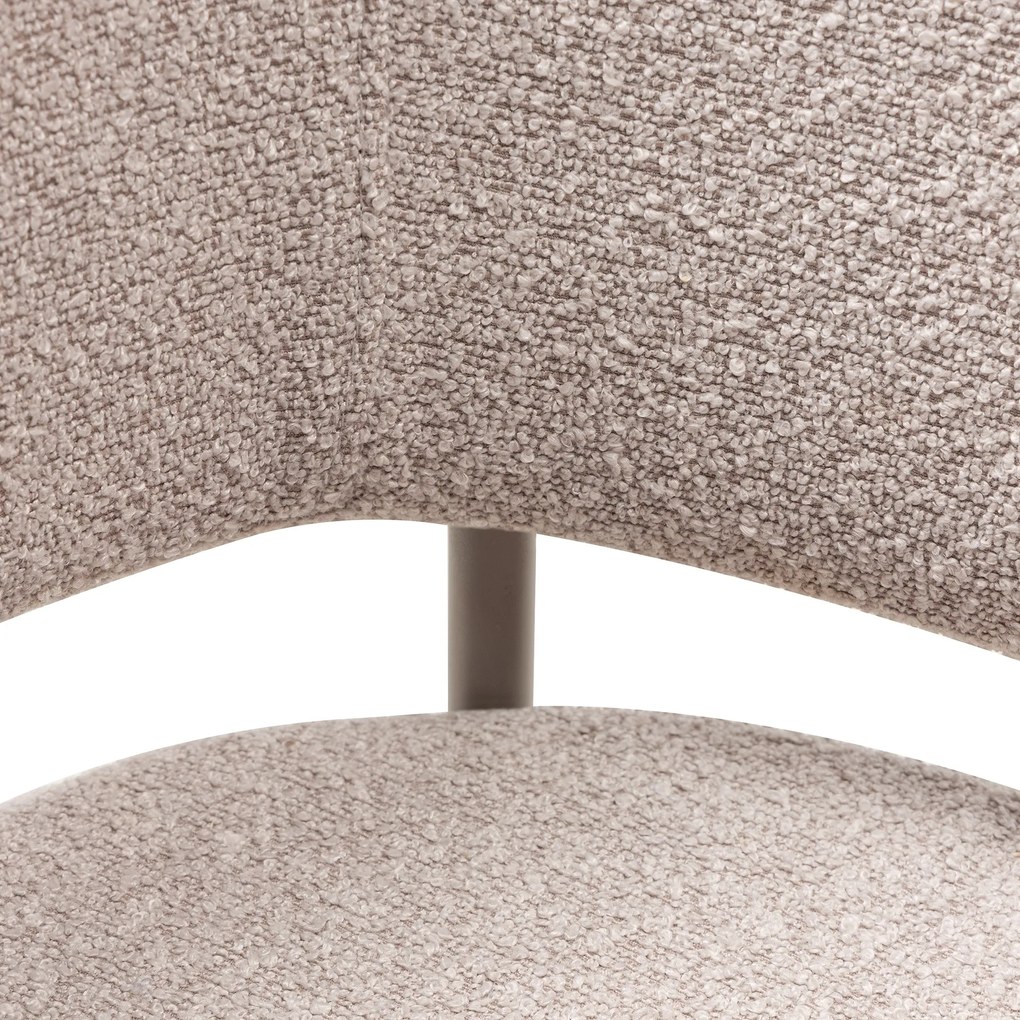 Jedálenské kreslo Lamu bouclé béžové