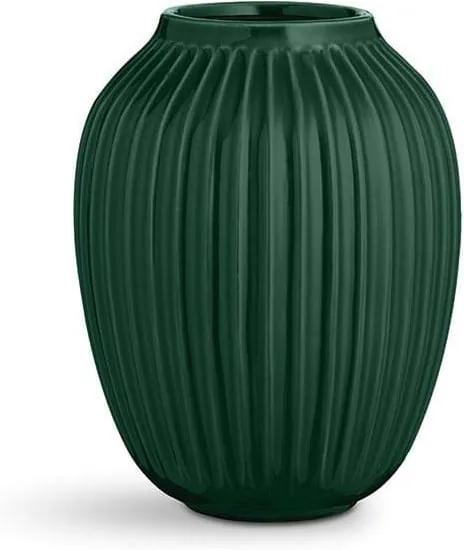 Zelená kameninová váza Kähler Design Hammershoi, výška 25 cm