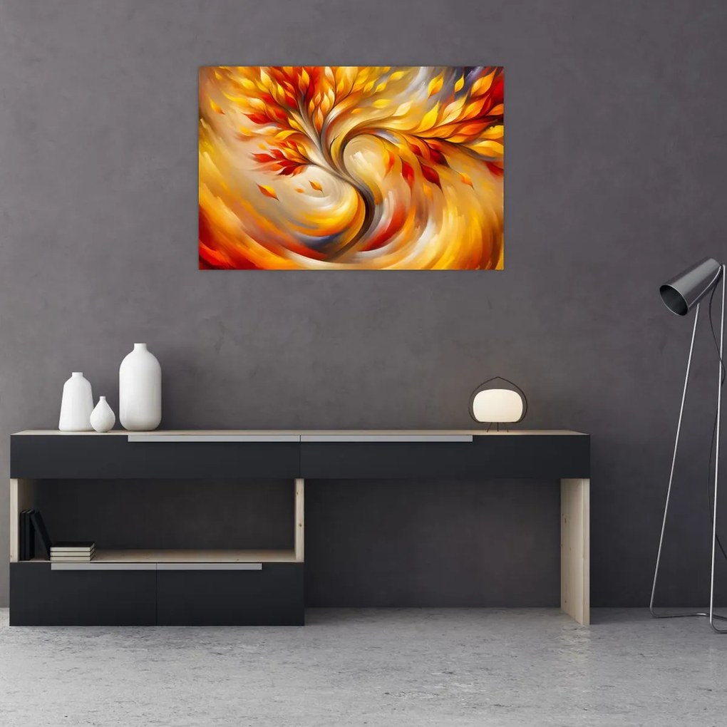 Obraz - Jesenný strom (90x60 cm)