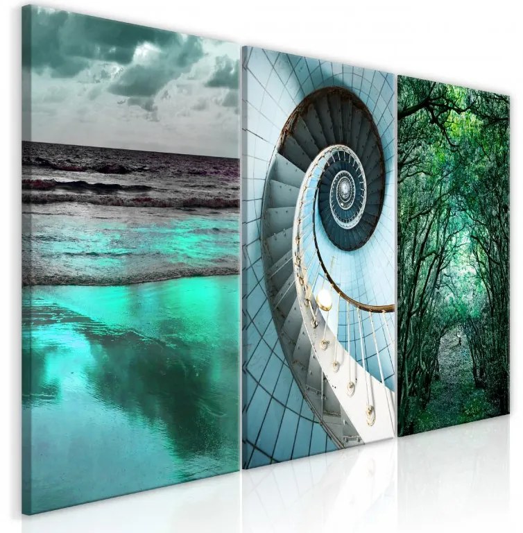 Artgeist Obraz - Faces of Nature (3 Parts) Veľkosť: 120x60, Verzia: Premium Print