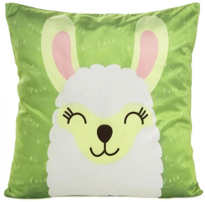 Obliečka na vankúš D91/PO/Kids/2C 45x45 zamatovo zelená 404154