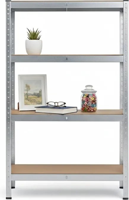Regál 150x70x30 cm pozinkovaný 4-policový, nosnosť 700 kg