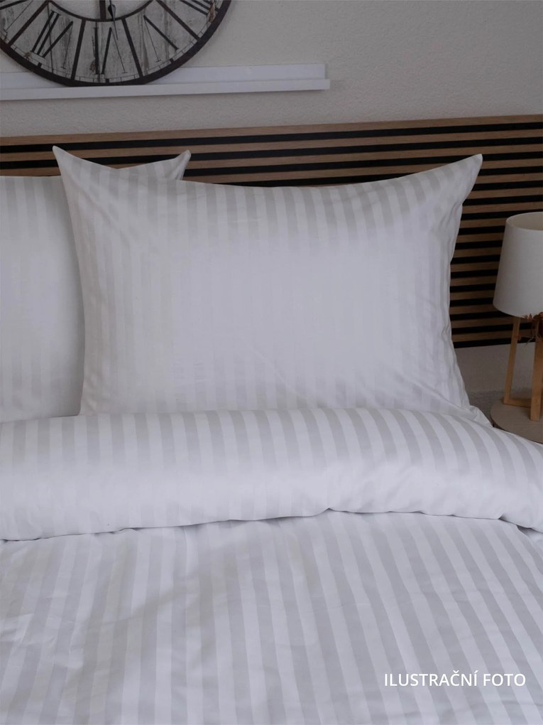 Hotelový povlak na prikrývku 200 x 200 cm - prúžok 20 mm