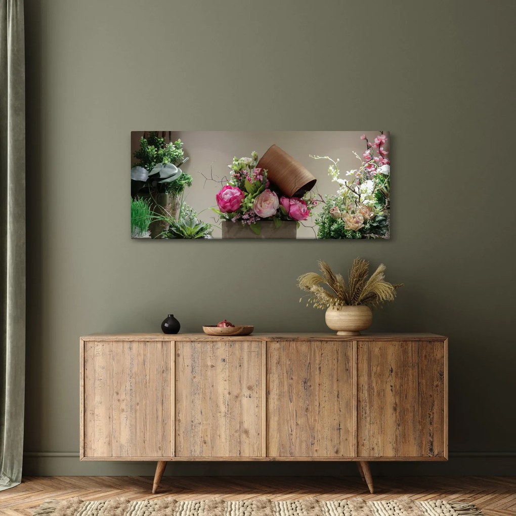 Obraz - Ruže pre teba (120x50 cm)