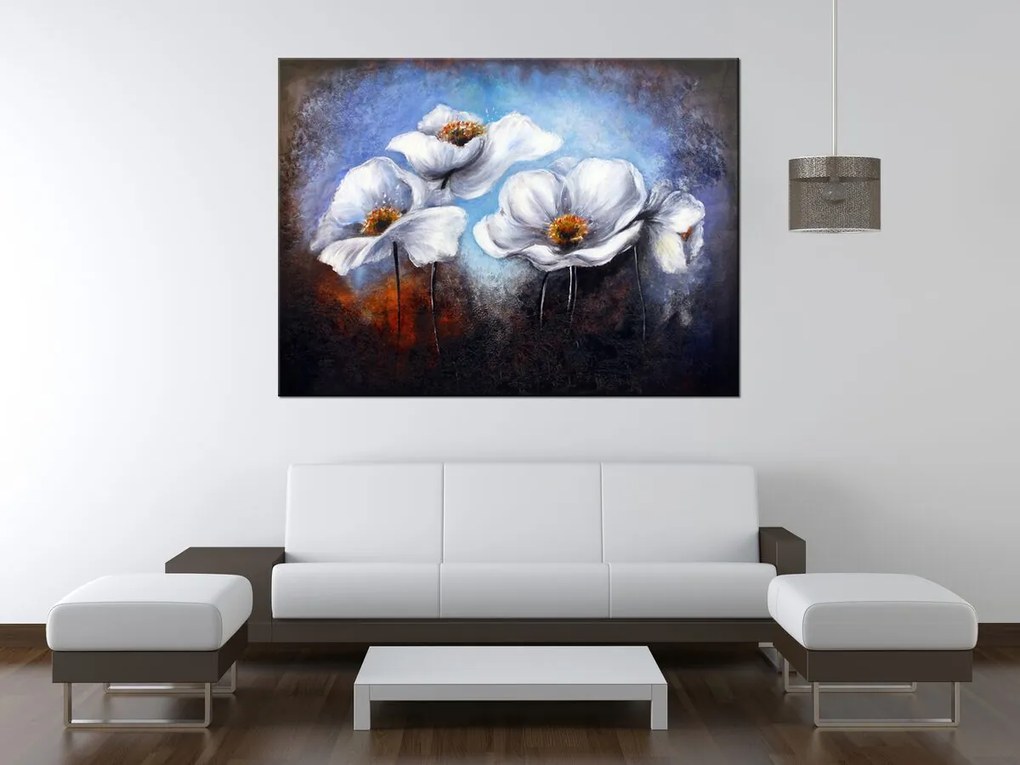 Gario Ručne maľovaný obraz Alpské maky Rozmery: 120 x 80 cm
