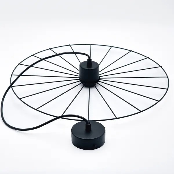 Luster na lanku MONTANA 1xE27/15W/230V pr. 45 cm čierna