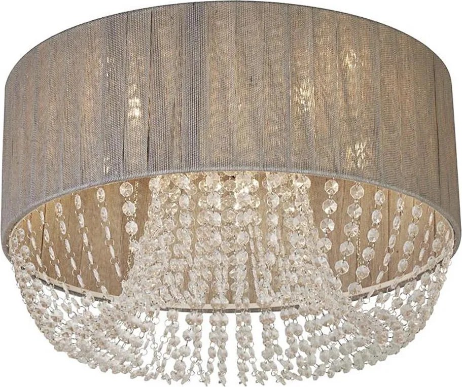 Searchlight 62615-5CC - Stropné svietidlo BELLANO 5xG9/7W/230V pr. 50 cm sivé