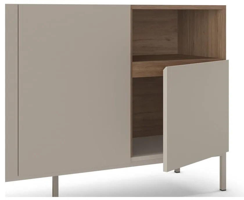 Krémová komoda 140x80 cm Cailin – Marckeric