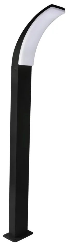 LED Vonkajšia lampa AMY LED/12W/230V 100 cm IP44 čierna