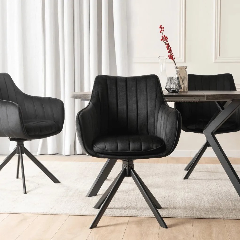 PROXIMA.store - Čalúnená otočná stolička MUMBAI FARBA: zelená