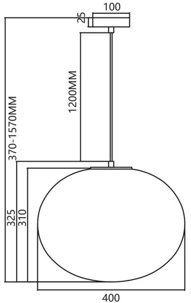 Luster na lanku CAMPANIA 1xE27/60W/230V čierna