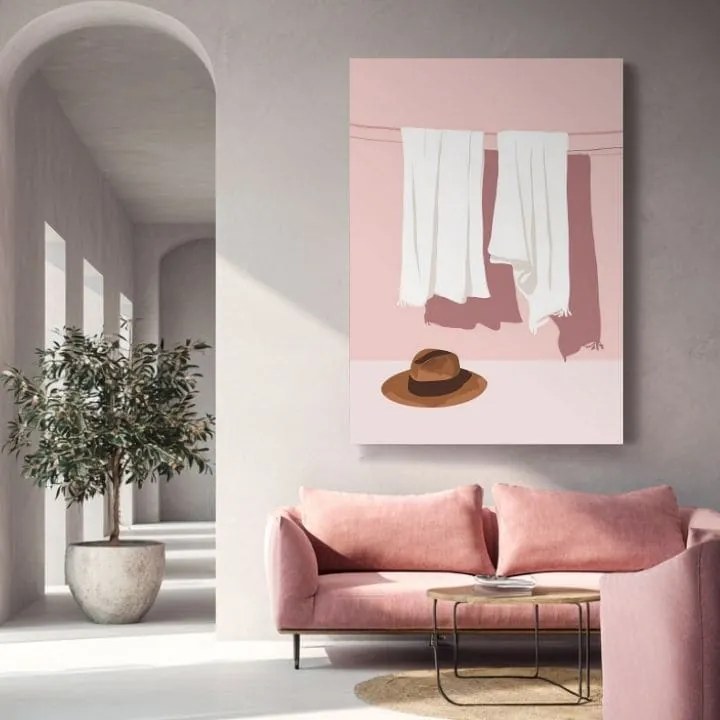 Obraz na plátne Pastelová Bielizeň - Moderný Motív