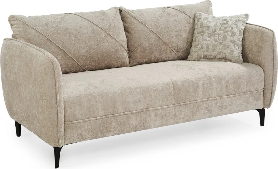 Dvojsedák Novara, béžová látka