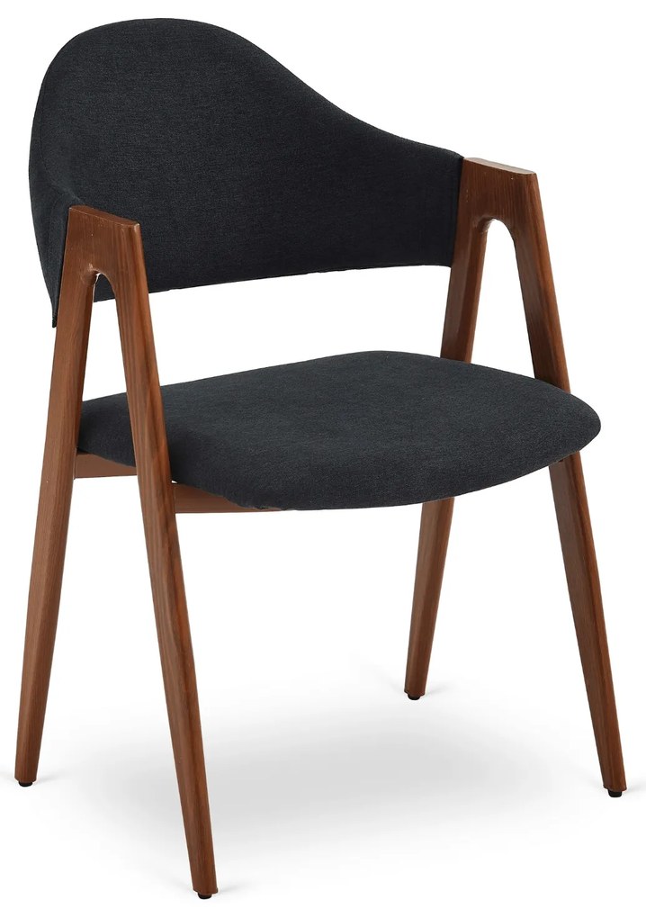 PROXIMA.store - Čalúnená jedálenska stolička RUIZ FARBA: béžová, FARBA NÔH: orech