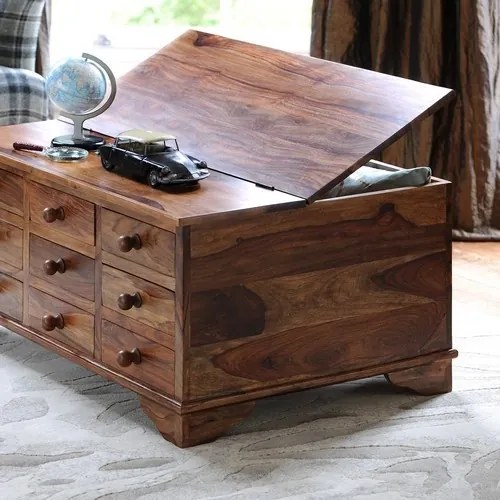 furniture-nabytek.cz - Drevený stôl konferenčný s 9 zásuvkami 90x60x45