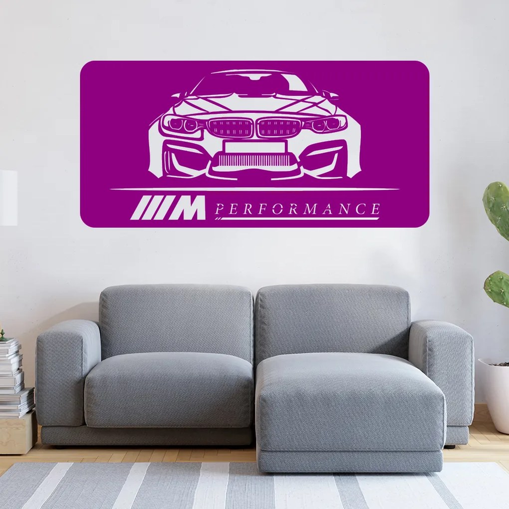 Veselá Stena Samolepka Rýchle auto Farba: šedá, Veľkosť: 80 x 40 cm