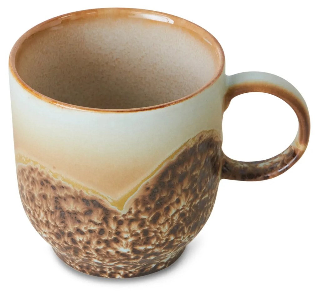 HK living Kameninový hrnček café mug 70's Shell 250 ml