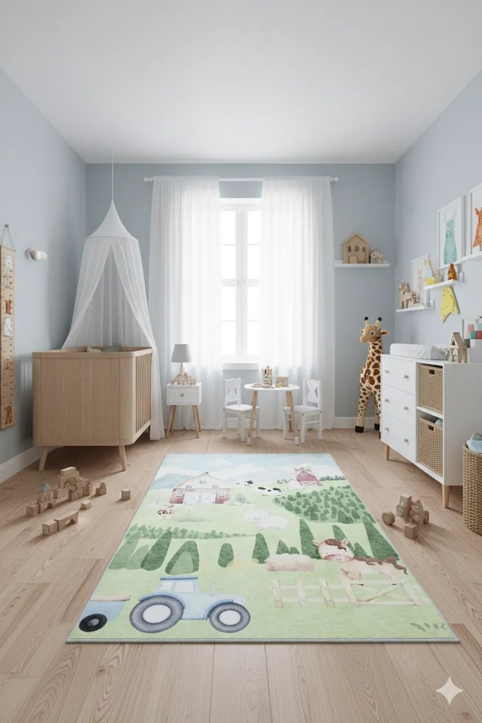 Detský koberec KIDS 2409030D-1 obdĺžnikový – polyester Rozmer: 180x250 cm