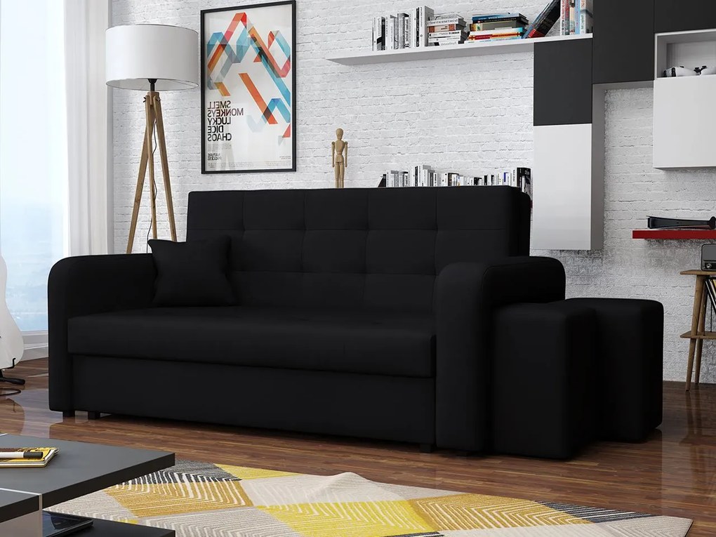 Pohovka s taburetkami Clivia Home III, Taburetka: ľavá strana, Dostupné poťahy: Enjoy 24