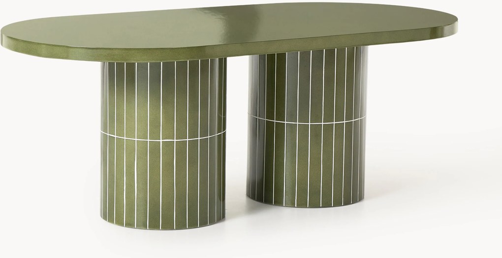 Oválny záhradný jedálenský stôl Saya, 200 x 100 cm