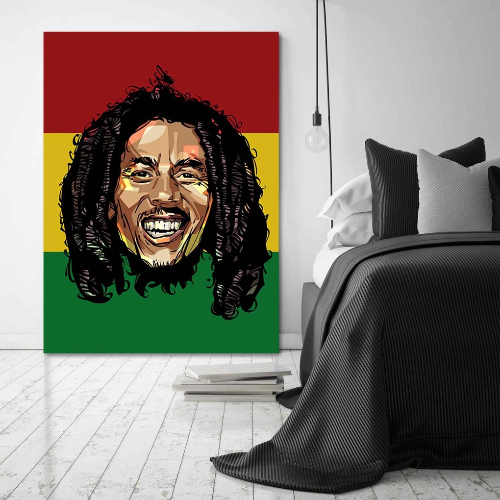 Gario Obraz na plátne Bob Marley Jamajka - Nikita Abakumov Rozmery: 40 x 60 cm