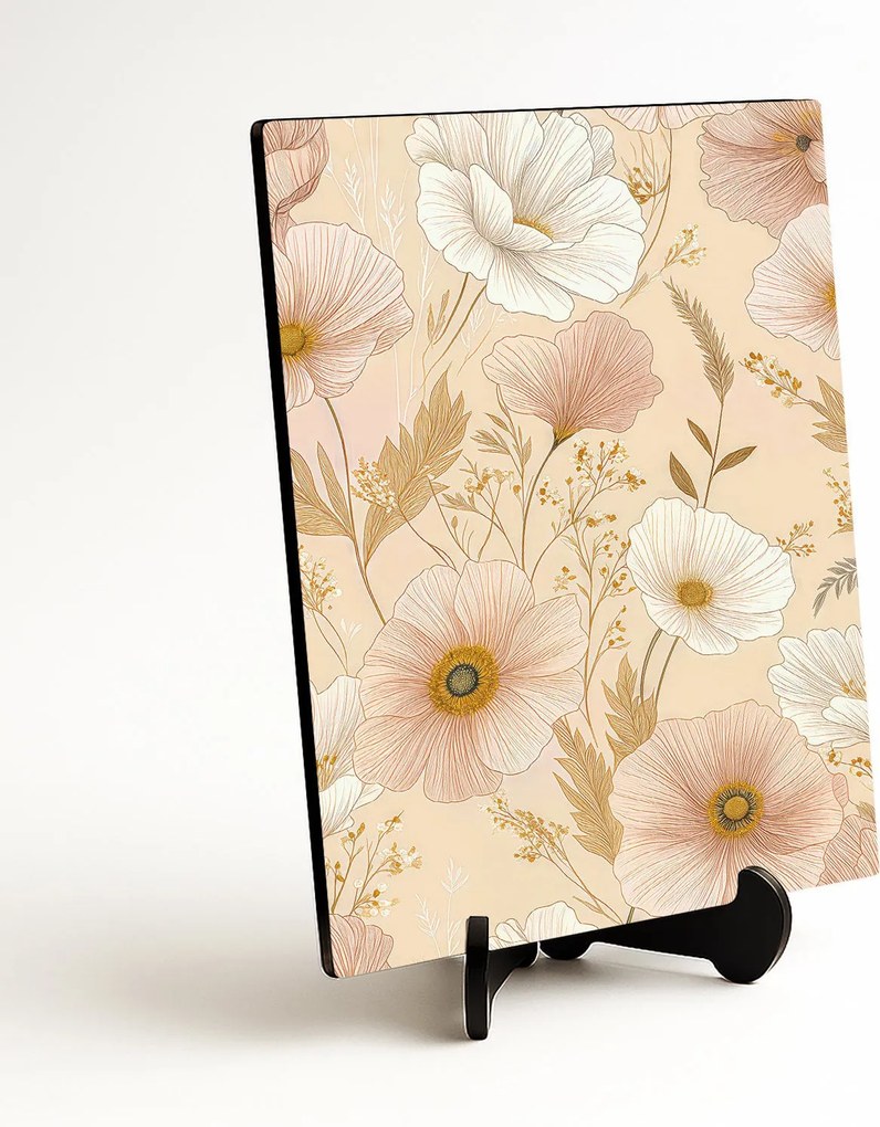 DUBLEZ | Kvetinový obraz do spálne - Ružový sen anemone