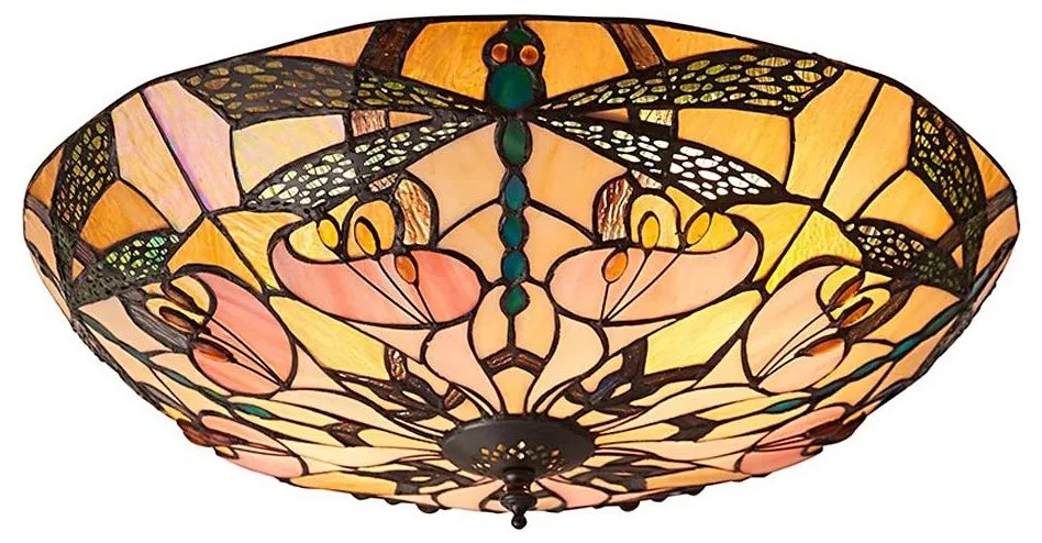 Endon 63922 - Stropné svietidlo Tiffany ASHTON 2xE27/60W/230V priemer 45 cm