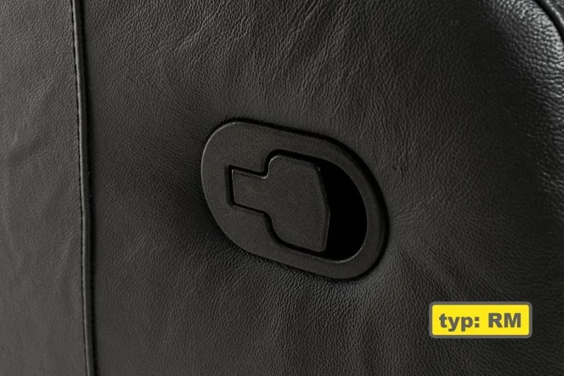 Kožené hojdacie kreslo s elektrickým polohovaním ELEGANT 1, koňak (K 2136)