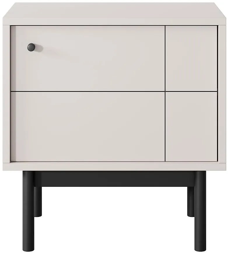 Nočný stolík Japandi S54 kašmír