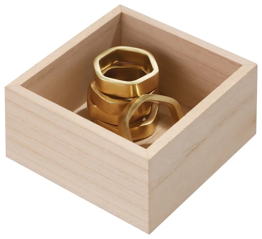 Kuchynský organizér z dreva paulownia iDesign, 12,7 x 12,7 cm
