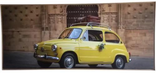 Obraz v ráme SHADOW 59x134 cm Car Yellow