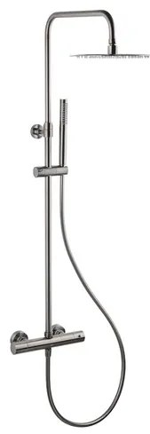 Sprchový systém SAT Aurum s termostatickou batériou brúsený gun metal SATSSTKAURBGM