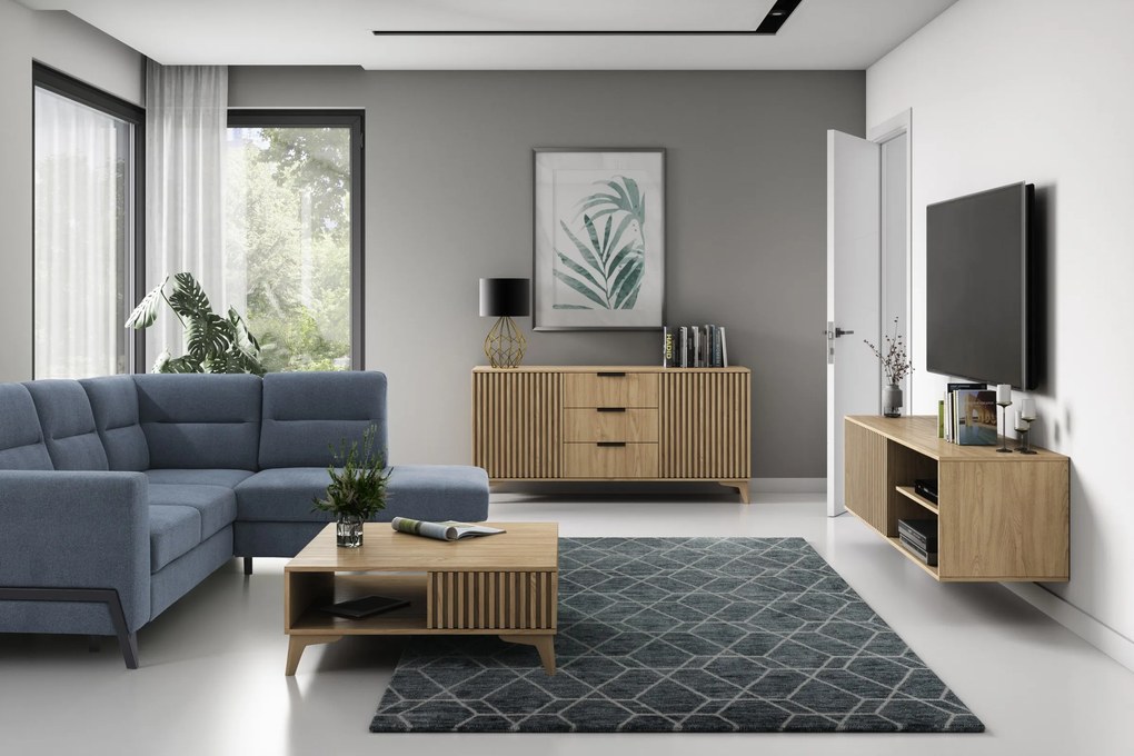 Konferenční stolek Entsian 80 cm dub Artisan