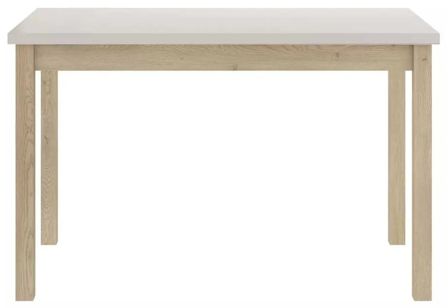 Jedálenský stôl Adam 120 x 68 cm, krémová / dub cremona