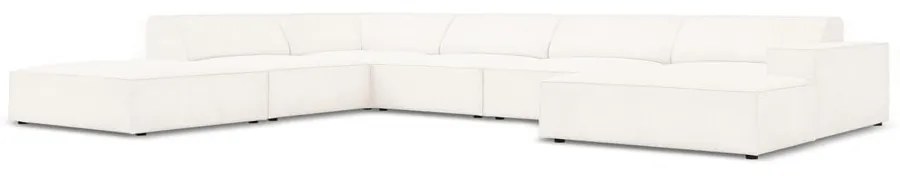 Béžová rohová pohovka z textílie bouclé (ľavý roh) Jodie – Micadoni Home