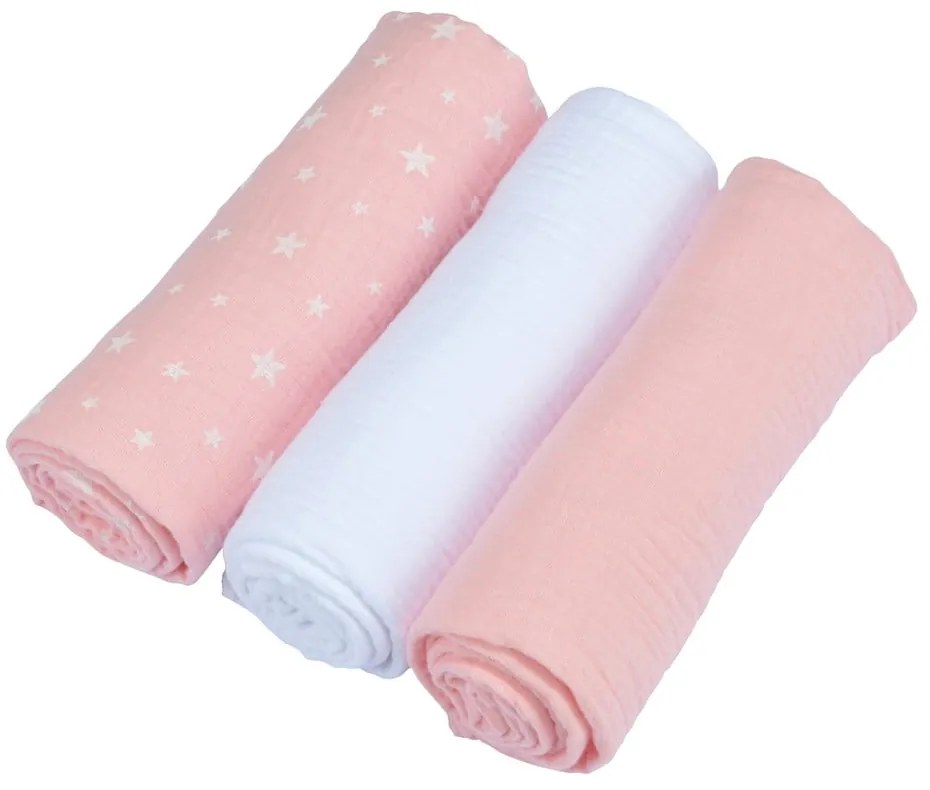 Mušelínové plienky 3 ks – Bébé Douceur