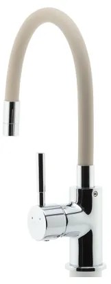 FERRO - Drezová batéria s flexibilným ramienkom lesklý chróm/béžová